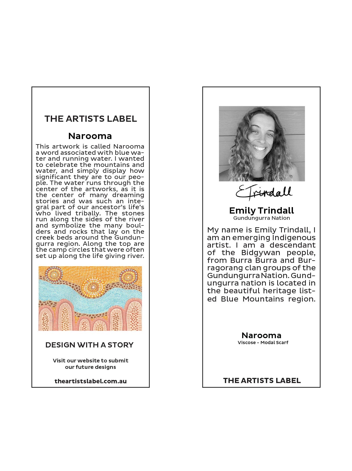 THE ARTISTS LABEL NAROOMA SCARF