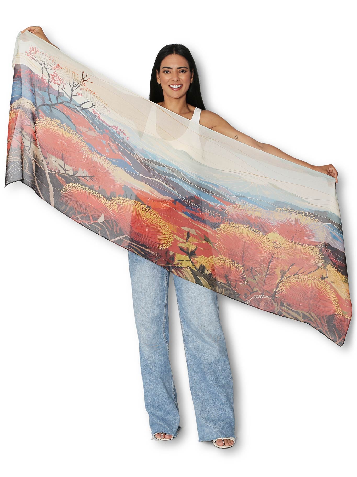 THE ARTISTS LABEL BLUE MOUNTAINS SCARF