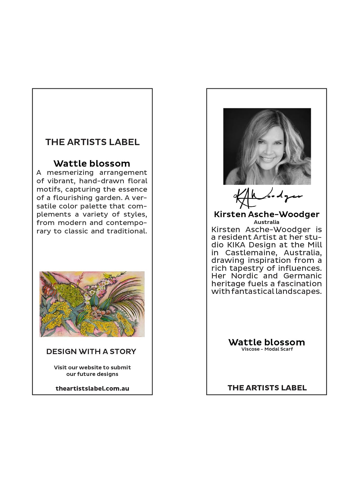 THE ARTIST LABEL WATTLE BLOSSOM SCARF