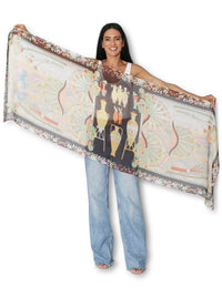 THE ARTISTS LABEL FOLK STILL LIFE SCARF