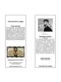 THE ARTISTS LABEL FOLK STILL LIFE SCARF