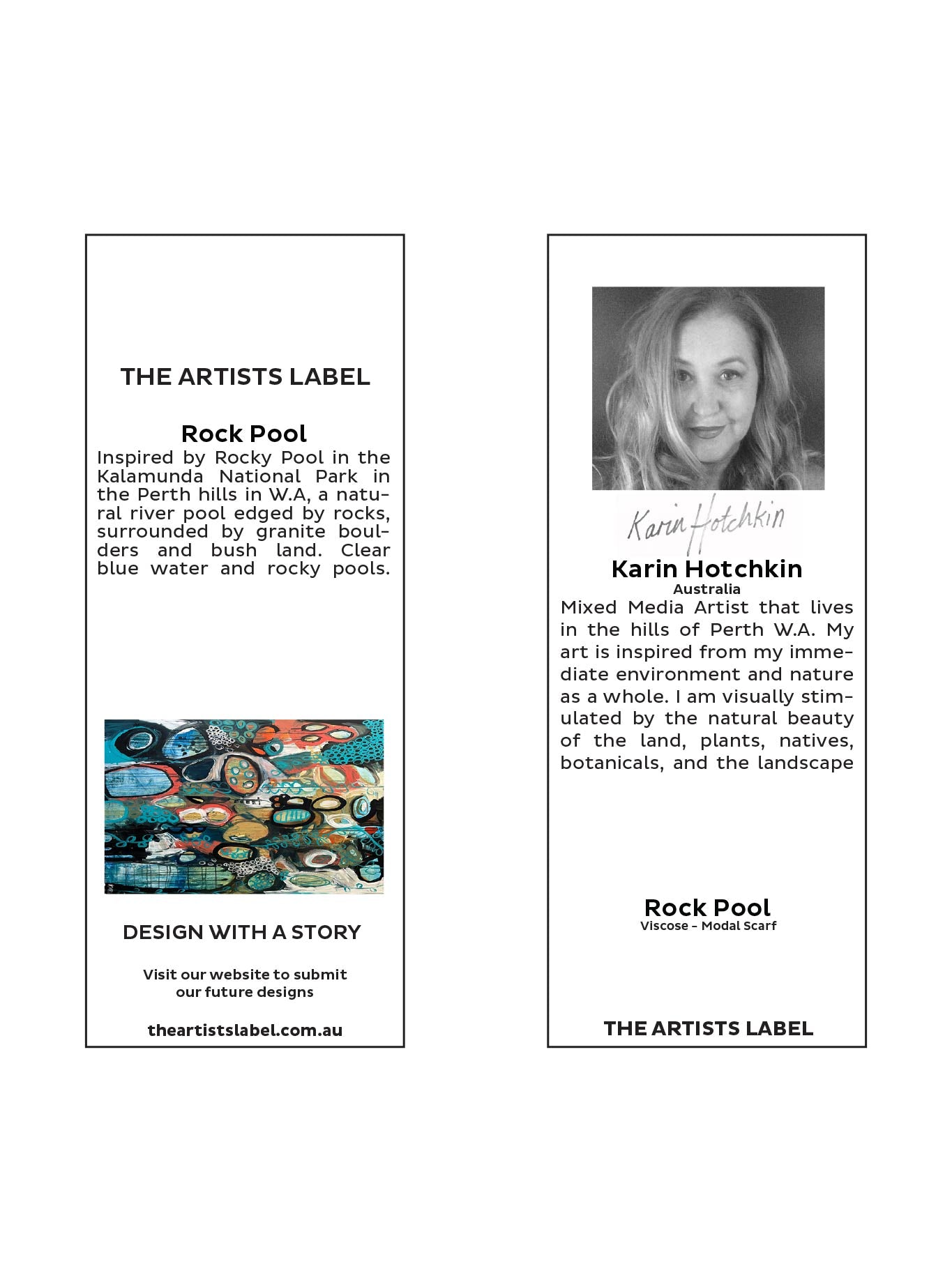 THE ARTISTS LABEL ROCK POOL SCARF