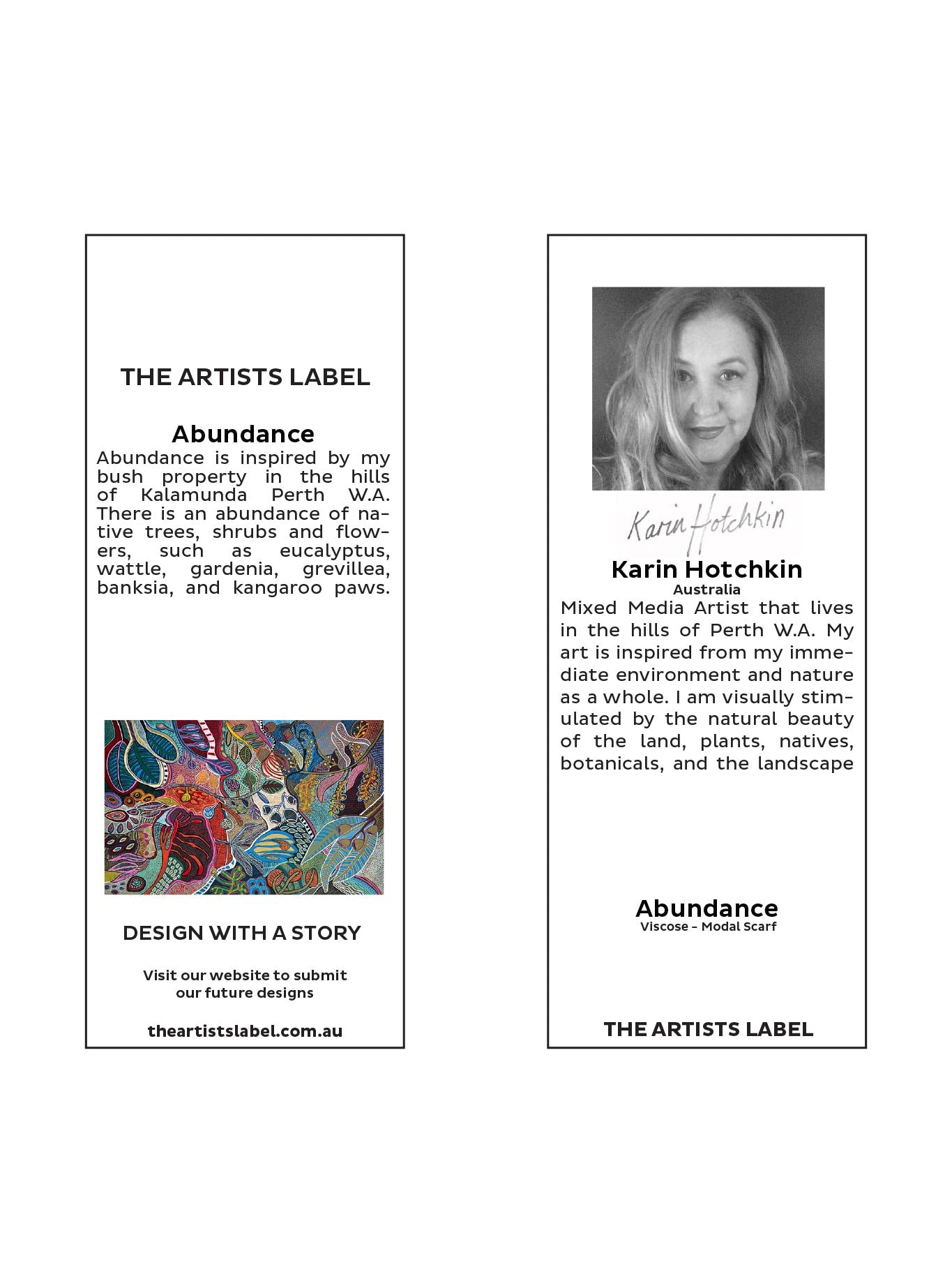 THE ARTISTS LABEL ABUNDANCE SCARF