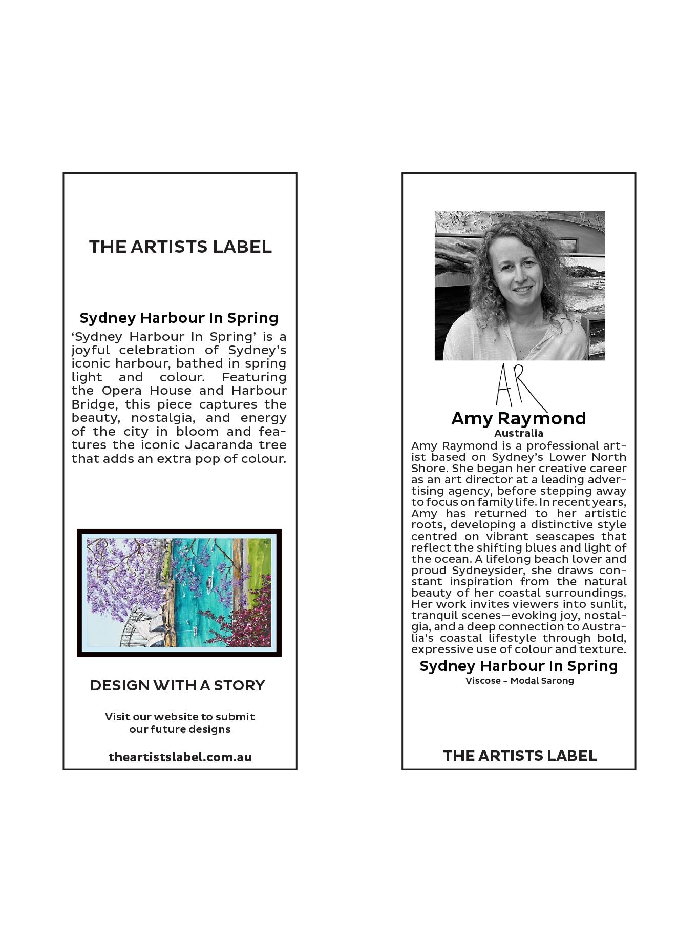 THE ARTISTS LABEL SYDNEY HARBOUR IN SPRING SARONG