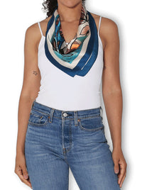 THE ARTISTS LABEL POTTED PLANTS SILK SQUARE