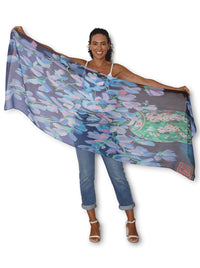 THE ARTISTS LABEL GREEN VASE SCARF