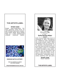 THE ARTISTS LABEL GREEN VASE SCARF