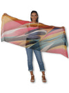 THE ARTISTS LABEL ABSTRACT FLOW SILK SCARF