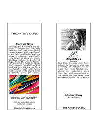 THE ARTISTS LABEL ABSTRACT FLOW SILK SCARF