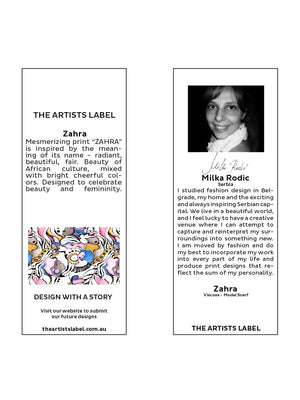 THE ARTISTS LABEL ZAHRA SCARF