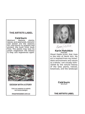 THE ARTISTS LABEL COLD BURN WOOL SCARF