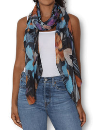 THE ARTISTS LABEL NIGHT FLOWERS SCARF