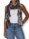 THE ARTISTS LABEL PUZZLE BLOOM WOOL SCARF