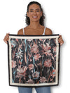THE ARTISTS LABEL PUZZLE BLOOM SILK SQUARE SCARF