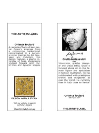 THE ARTISTS LABEL ORIENTE FOULARD SILK SQUARE SCARF