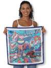 THE ARTISTS LABEL PLENTIFUL SILK SQUARE SCARF