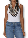 THE ARTISTS LABEL RADIO GARDEN SILK SQUARE SCARF