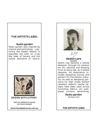 THE ARTISTS LABEL RADIO GARDEN SILK SQUARE SCARF