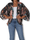 THE ARTISTS LABEL PUZZLE BLOOM SILK KIMONO