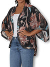 THE ARTISTS LABEL PUZZLE BLOOM SILK KIMONO