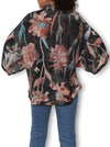 THE ARTISTS LABEL PUZZLE BLOOM SILK KIMONO