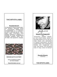THE ARTISTS LABEL PUZZLE BLOOM SILK KIMONO