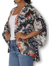 THE ARTISTS LABEL ORIENTAL PATCHWORK SILK KIMONO