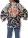 THE ARTISTS LABEL ORIENTAL PATCHWORK SILK KIMONO