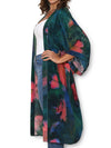 THE ARTISTS LABEL FRENCH MEADOW LONG SILK KIMONO