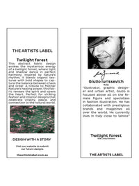 THE ARTISTS LABEL TWILIGHT FOREST LONG SILK KIMONO