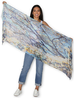 THE ARTISTS LABEL MAGNOLIA TREE SCARF