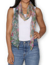 THE ARTISTS LABEL MONETS GARDEN COTTON SCARF