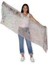 THE ARTISTS LABEL MONETS GARDEN COTTON SCARF