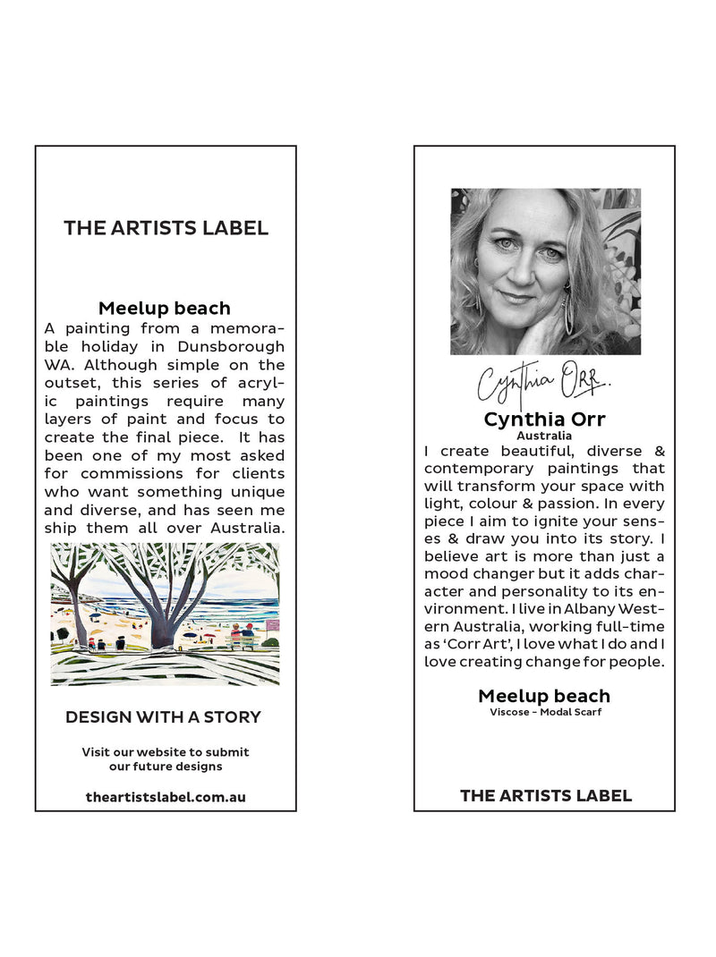 THE ARTISTS LABEL MEELUP BEACH SCARF