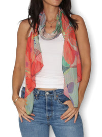 THE ARTISTS LABEL HAWAIIAN FLORA SCARF