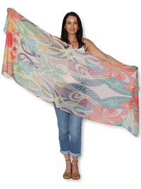 THE ARTISTS LABEL HAWAIIAN FLORA SCARF