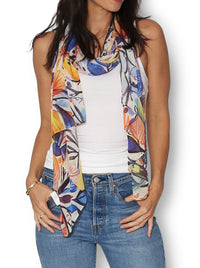 THE ARTISTS LABEL WINDSWEPT BOTANICA SCARF