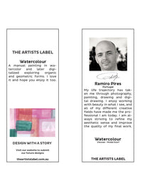 THE ARTISTS LABEL WATERCOLOUR SCARF