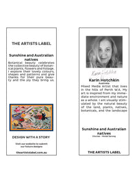 THE ARTISTS LABEL SUNSHINE & AUSTRALIAN NATIVES SCARF