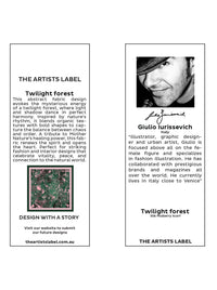 THE ARTISTS LABEL TWLIGHT FOREST SILK SQUARE SCARF