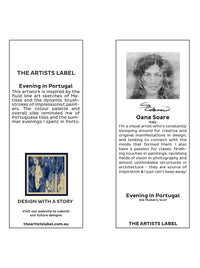 THE ARTISTS LABEL EVENING IN PORTUGAL SILK SQUARE SCARF