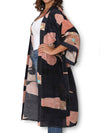 THE ARTISTS LABEL WILD SAFARI SILK LONG KIMONO