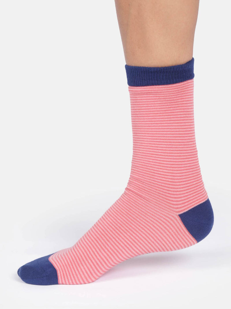 THOUGHT MODAL STRIPE CREW SOCKS