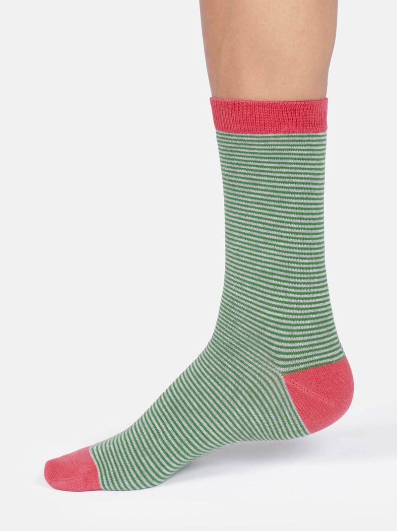 THOUGHT MODAL STRIPE CREW SOCKS