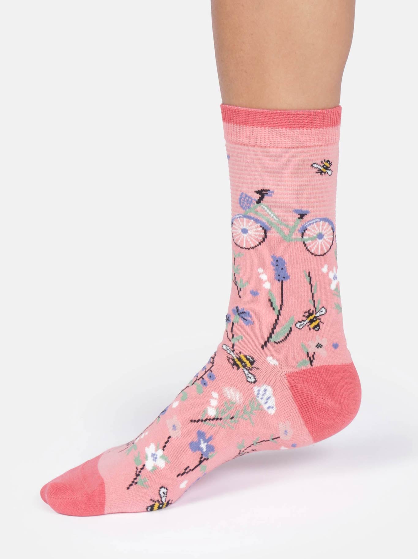 THOUGHT MEADOW BIKE ORGANIC CREW SOCKS