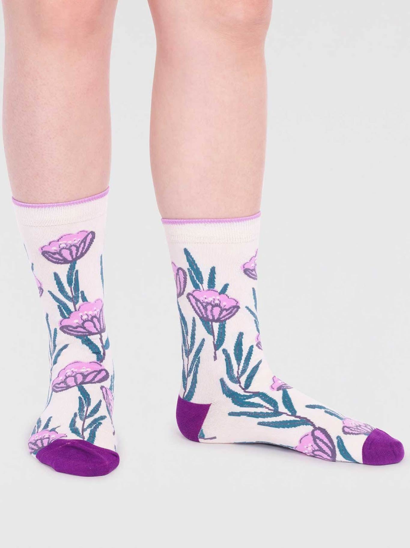 THOUGHT 4 PACK HAPPY THINGS BOX OF ORGANIC COTTON SOCKS