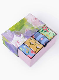 THOUGHT 4 PACK FLORAL BOX OF ORGANIC COTTON SOCKS