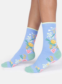 THOUGHT 4 PACK FLORAL BOX OF ORGANIC COTTON SOCKS