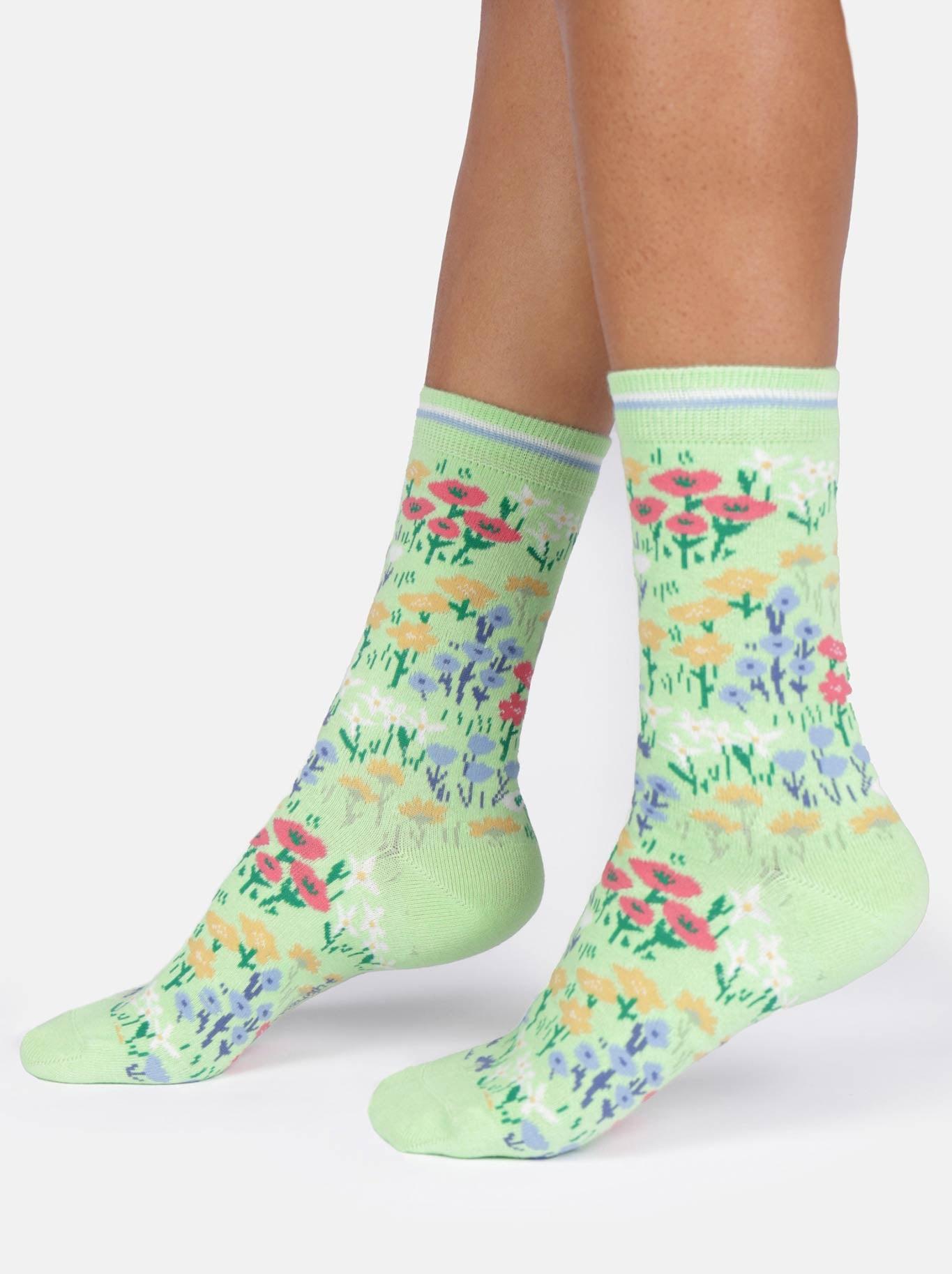 THOUGHT 4 PACK FLORAL BOX OF ORGANIC COTTON SOCKS