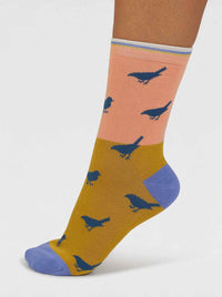 THOUGHT 4 PACK FLORAL & BIRDS BOX OF BAMBOO SOCKS